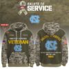 North Carolina Tar Heels 2025 Salute To Service Unisex Performance Hoodie