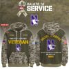 Northwestern Wildcats 2025 Salute To Service Unisex Performance Hoodie