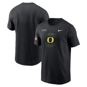 Oregon Ducks Nike 2025 Military Appreciation Dri-FIT T-Shirt - Black