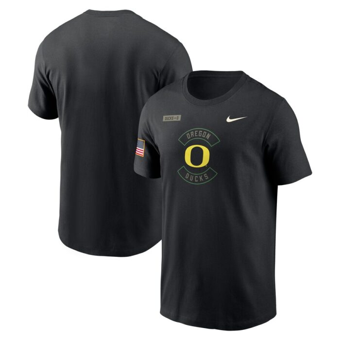 Oregon Ducks Nike 2025 Military Appreciation Dri-FIT T-Shirt - Black