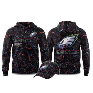 Philadelphia Eagles Crucial Catch Intercept Cancer 2025 Hoodie CRC1032