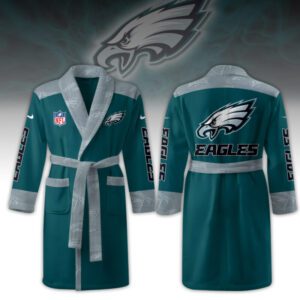 Philadelphia Eagles Fleece Bathrobe Luxurious Comfort Beachrobe BRP1264