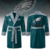 Philadelphia Eagles Fleece Bathrobe Luxurious Comfort Beachrobe BRP1334