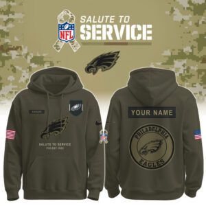Philadelphia Eagles Football x 2025 Salute to Service Special Hoodie