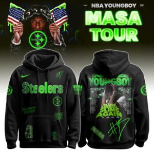 Pittsburgh Steelers x NBA YoungBoy Masa Tour Hoodie