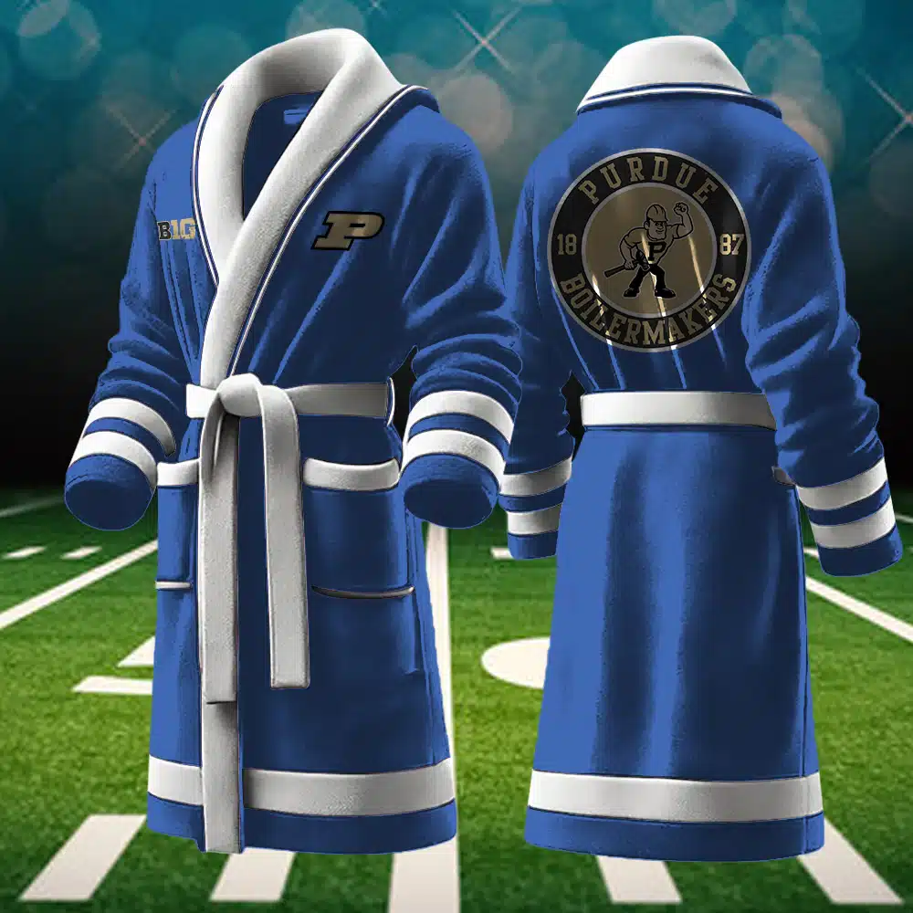 Purdue Boilermakers NCAA Personalized Fleece Bathrobe