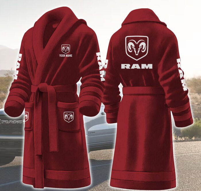 RAM Motocycles Personalized Fleece Bathrobe