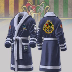 Ravenclaw House Harry Potter Personalized Fleece Bathrobe
