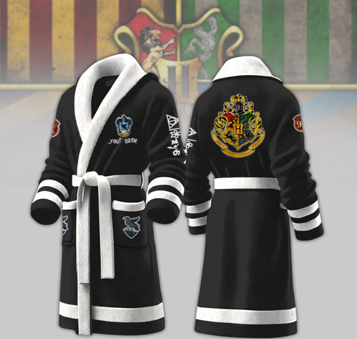 Ravenclaw House Harry Potter Personalized Fleece Bathrobe