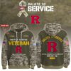 Rutgers Scarlet Knights 2025 Salute To Service Unisex Performance Hoodie