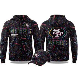 San Francisco 49ers Crucial Catch Intercept Cancer 2025 Hoodie CRC1034