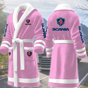 Scania Motocycles Personalized Fleece Bathrobe