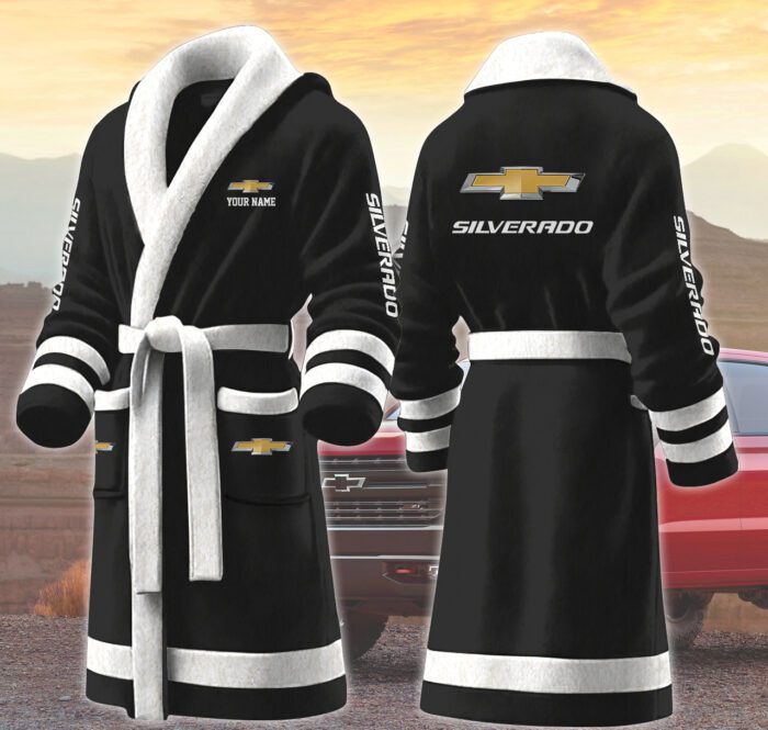 Silverado Motocycles Personalized Fleece Bathrobe
