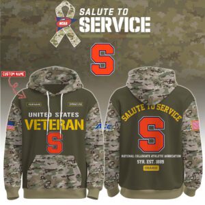 Syracuse Orange 2025 Salute To Service Unisex Performance Hoodie