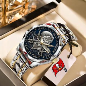 Tampa Bay Buccaneers 50th Anniversary 2025 Alloy Luxury Quartz Watch ALW1008