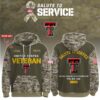 Texas Tech Red Raiders 2025 Salute To Service Unisex Performance Hoodie