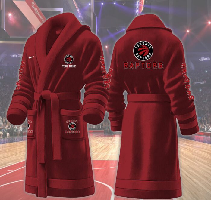Toronto Raptors NBA Personalized Fleece Bathrobe