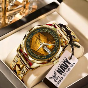 US Navy 250th Anniversary Alloy Luxury Quartz Watch ALW1000