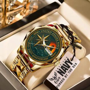 US Navy 250th Anniversary Alloy Luxury Quartz Watch ALW1006