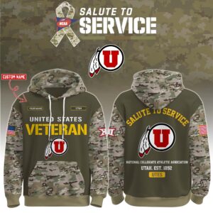 Utah Utes 2025 Salute To Service Unisex Performance Hoodie