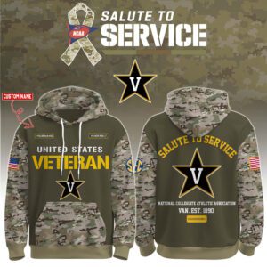 Vanderbilt Commodores 2025 Salute To Service Unisex Performance Hoodie