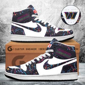 Washington Commanders Crucial Catch 2025 AJ1 High Top Sneaker