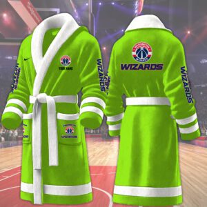 Washington Wizards NBA Personalized Fleece Bathrobe