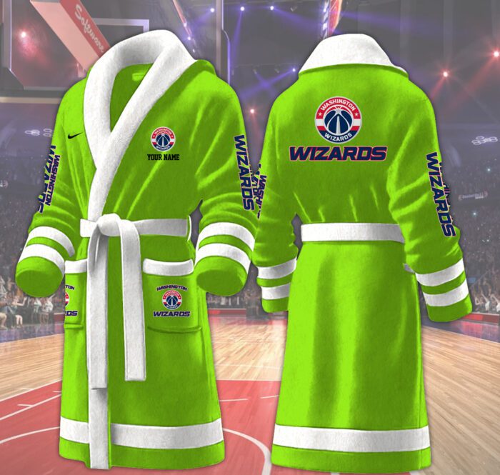 Washington Wizards NBA Personalized Fleece Bathrobe
