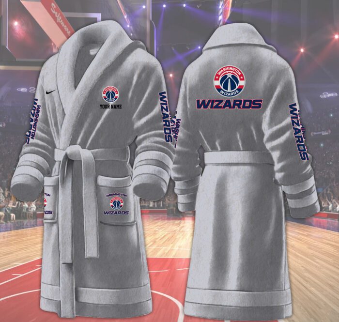 Washington Wizards NBA Personalized Fleece Bathrobe