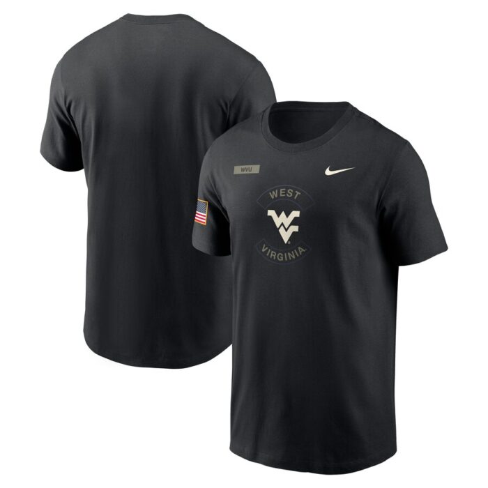 West Virginia Mountaineers Nike 2025 Military Appreciation Dri-FIT T-Shirt - Black