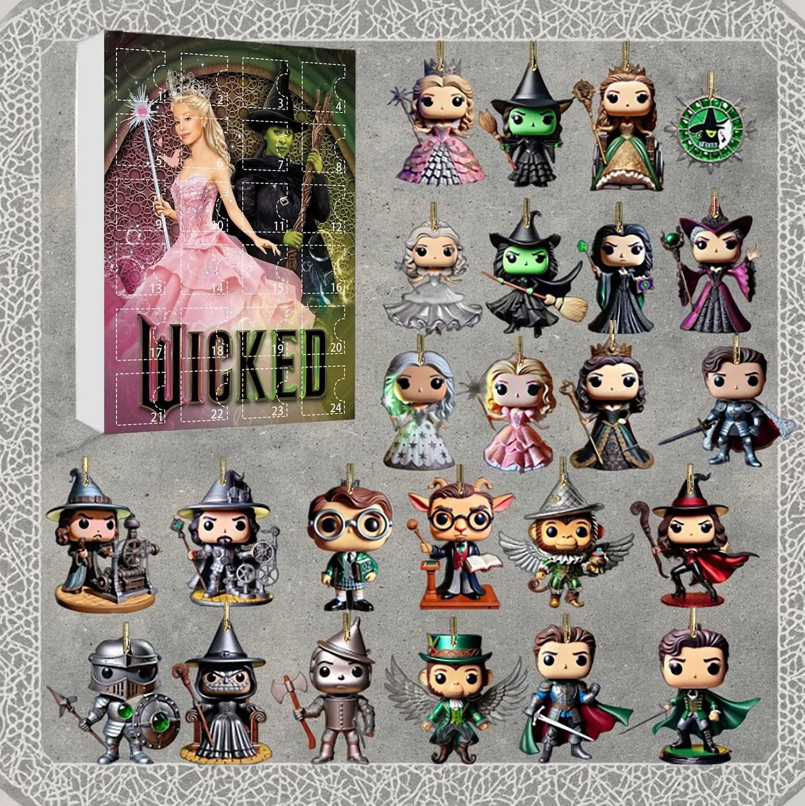 2025-Wicked-Advent-Calendar-Acrylic-Hanging-Decor-Box-Wicked-Christmas-Countdown-Gift-for-Music-Lover 2025 Wicked Advent Calendar Acrylic Hanging Decor Box Wicked Christmas Countdown Gift for Music Lover