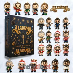 Alabama Rock The Holidays Advent Calendar Acrylic Hanging Decor Box 2025