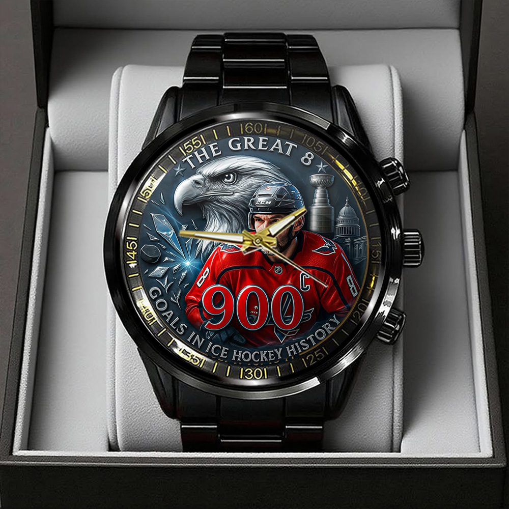 Alex-Ovechkin-x-Washington-Capitals-Black-Stainless-Steel-Watch-GIFT1013 Alex Ovechkin x Washington Capitals Black Stainless Steel Watch GIFT1013