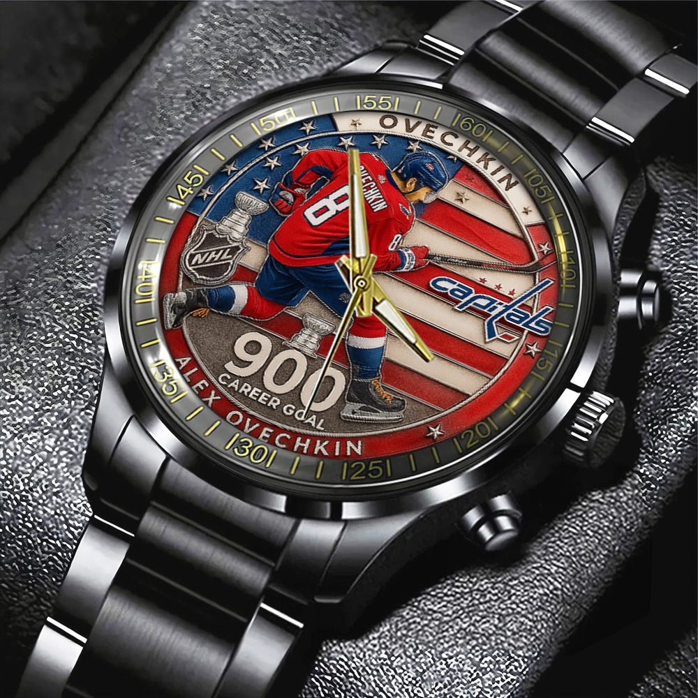 Alex-Ovechkin-x-Washington-Capitals-Black-Stainless-Steel-Watch-GIFT1017-1