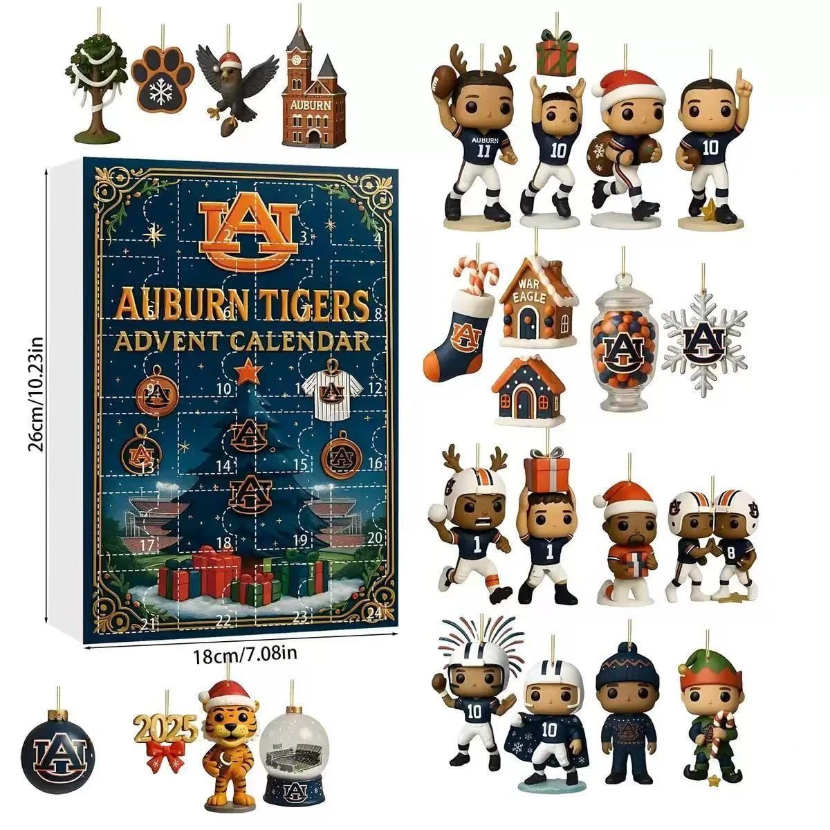 Auburn-Tigers-Football-Advent-Calendar-Acrylic-Hanging-Decor-Box-24-Collectible-Surprises Auburn Tigers Football Advent Calendar Acrylic Hanging Decor Box 24 Collectible Surprises