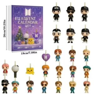 BTS Advent Calendar Acrylic Hanging Decor Box 2025 24 Collectible Surprises for K-pop Fans