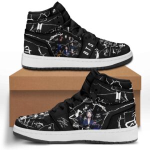 BTS Right Place Wrong Person Air Jordan 1 High Top Shoes JD1 Sneakers BJD5070