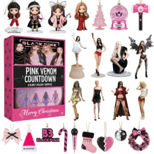 Blackpink Holiday Countdown Advent Calendar Acrylic Hanging Decor Box 2025