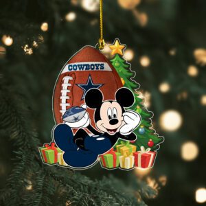 Dallas Cowboys Merry Christmas Ornament 2025