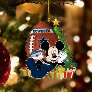 Dallas Cowboys Merry Christmas Ornament 2025