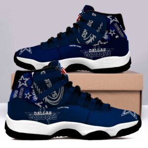 Dallas Cowboys Personalized JD11 Sneaker Basketball Shoes