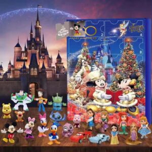 Disney Advent Calendar Acrylic Hanging Decor Box 2025- 24 Surprise Mini Figures