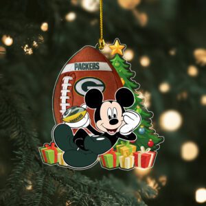 Green Bay Packers Merry Christmas Ornament 2025