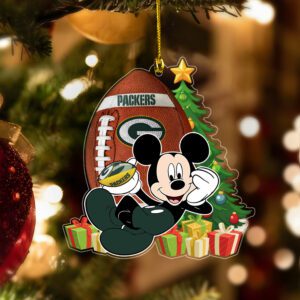 Green Bay Packers Merry Christmas Ornament 2025