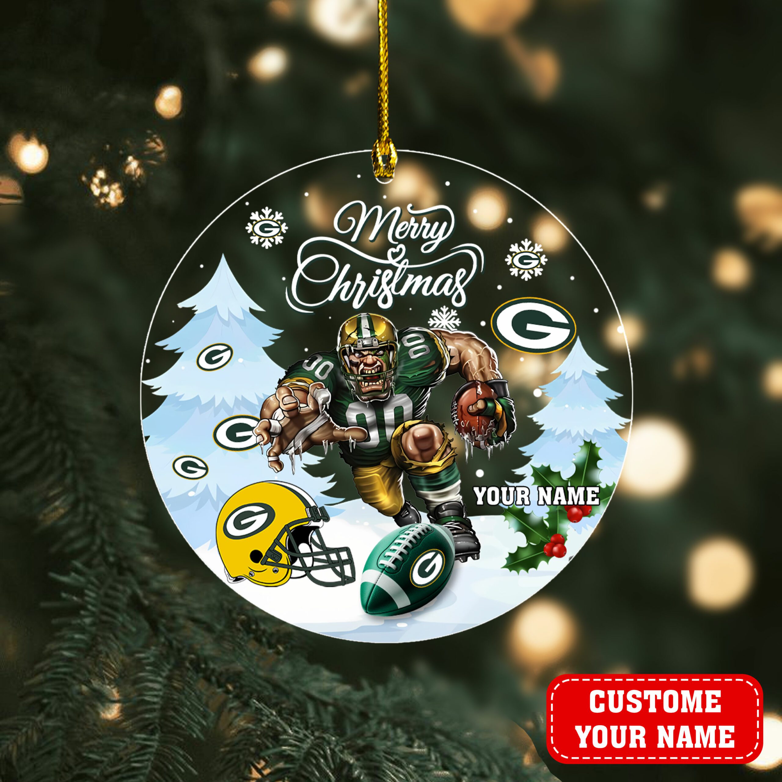 Green-Bay-Packers-Merry-Christmas-Ornament-2025 Green Bay Packers Merry Christmas Ornament 2025