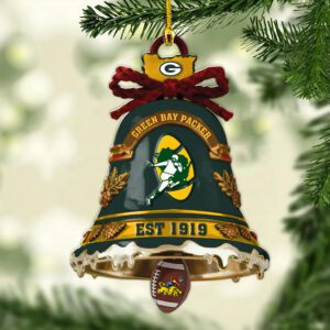 Green Bay Packers Merry Christmas Ornament 2025