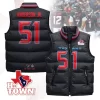 Houston Texans Unisex Puffer Vest Sleeveless Down Jacket- Navy / Will Anderson Jr.-51