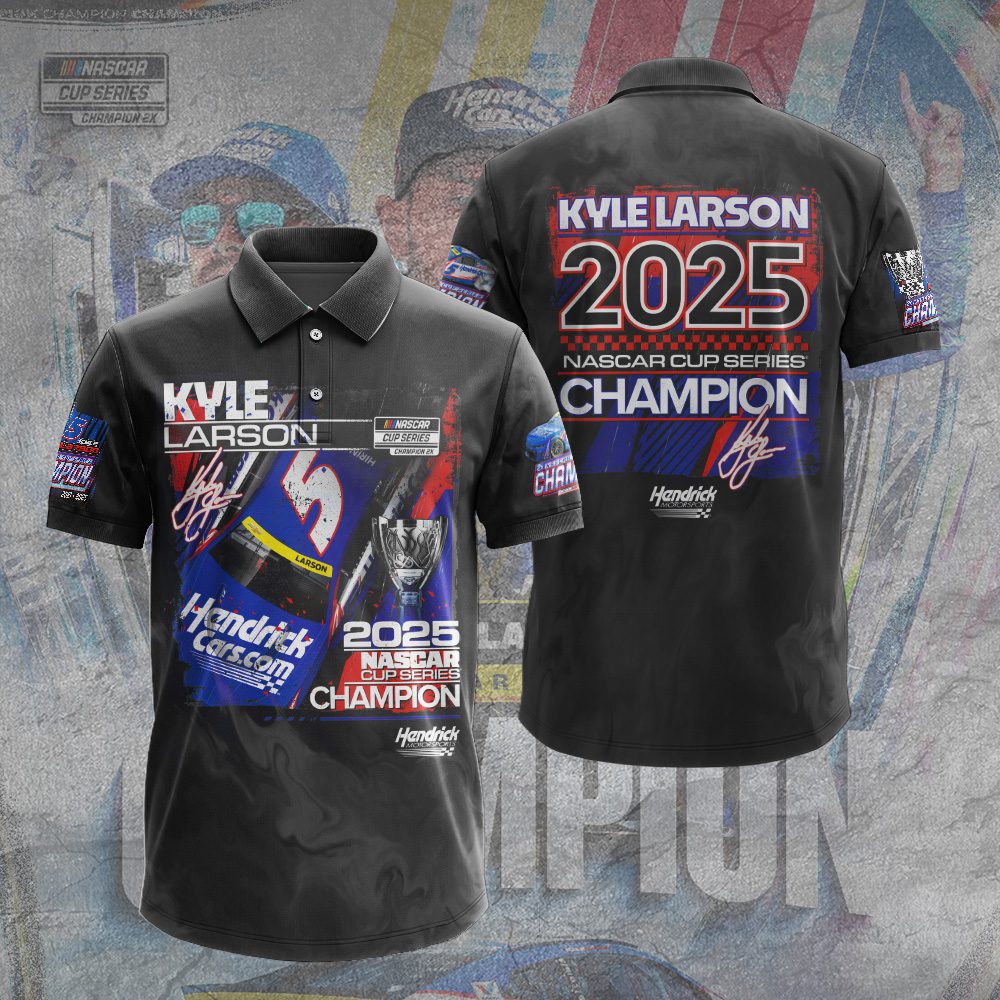 Kyle-Larson-2025-NASCAR-Cup-Series-Champion-Unisex-Performace-Polo-Shirt-KLCHAMP1046 Kyle Larson 2025 NASCAR Cup Series Champion Unisex Performace Polo Shirt KLCHAMP1046