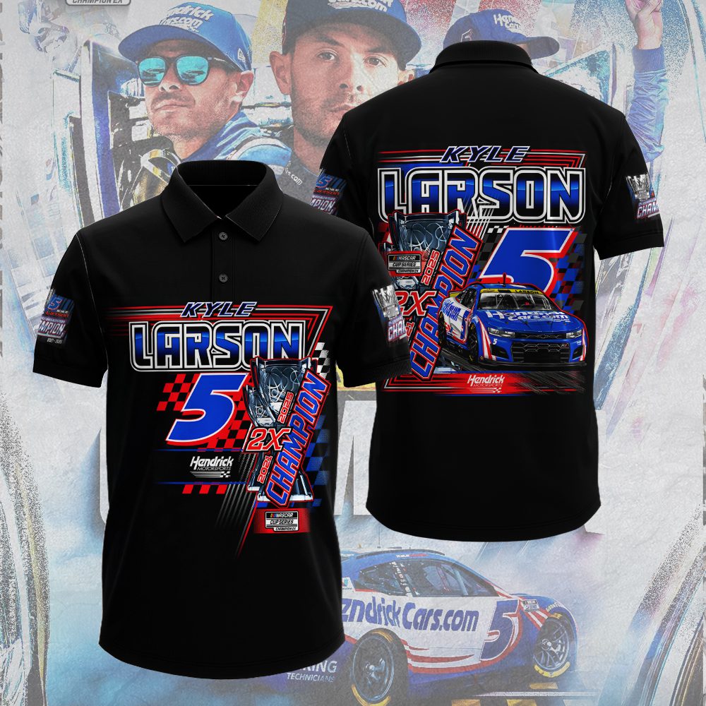 Kyle-Larson-2025-NASCAR-Cup-Series-Champion-Unisex-Performace-Polo-Shirt-KLCHAMP1049 Kyle Larson 2025 NASCAR Cup Series Champion Unisex Performace Polo Shirt KLCHAMP1049
