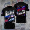 Kyle Larson 2025 NASCAR Cup Series Champion Unisex Performace T-Shirt KLCHAMP1036